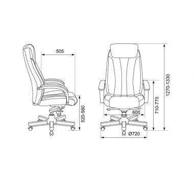 Кресло Бюрократ T-9922WALNUT